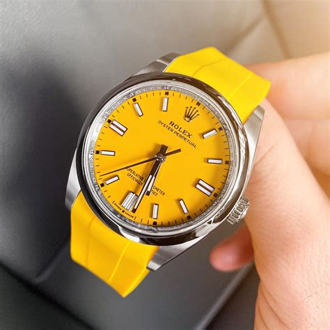 yellow rolex op|rolex with yellow face.